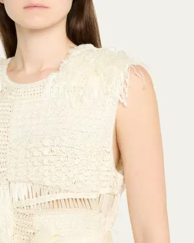 Heirlome Laia Patchwork Mixed-Knit Sleeveless Top With Belt | Thumbnail 5 Heirlome Laia Patchwork Mixed-Knit Sleeveless Top With Belt | Thumbnail 5