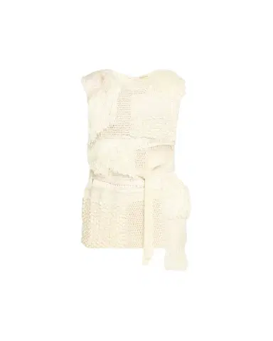 Heirlome Laia Patchwork Mixed-Knit Sleeveless Top With Belt | Thumbnail 1 Heirlome Laia Patchwork Mixed-Knit Sleeveless Top With Belt | Thumbnail 1