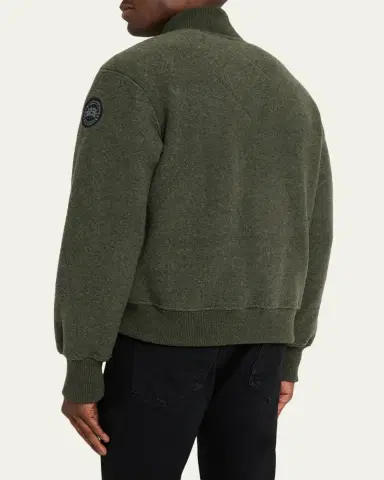 Canada Goose Men's Hudson Fleece Snap-Front Bomber Jacket | Thumbnail 7 Canada Goose Men's Hudson Fleece Snap-Front Bomber Jacket | Thumbnail 7