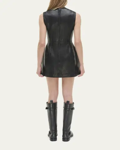 Simkhai Juliette Sleeveless Leather Midi Dress | Thumbnail 3 Simkhai Juliette Sleeveless Leather Midi Dress | Thumbnail 3