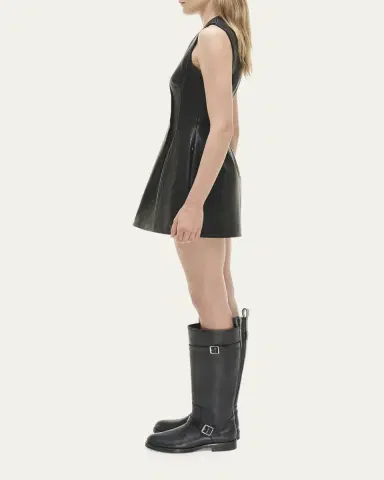 Simkhai Juliette Sleeveless Leather Midi Dress | Thumbnail 4 Simkhai Juliette Sleeveless Leather Midi Dress | Thumbnail 4