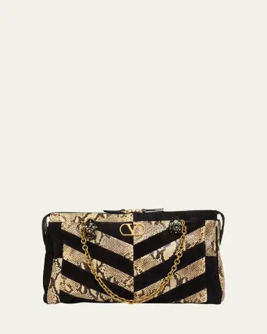 Valentino Garavani Panthea Medium Patchwork Chevron Shoulder Bag | Thumbnail 6 Valentino Garavani Panthea Medium Patchwork Chevron Shoulder Bag | Thumbnail 6