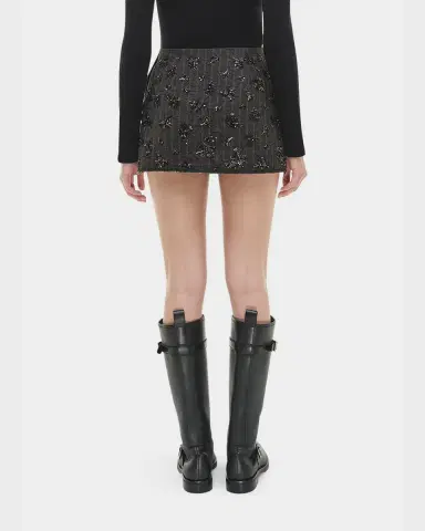 SIMKHAI Blaire Sequined Mini Skirt | Thumbnail 2 SIMKHAI Blaire Sequined Mini Skirt | Thumbnail 2
