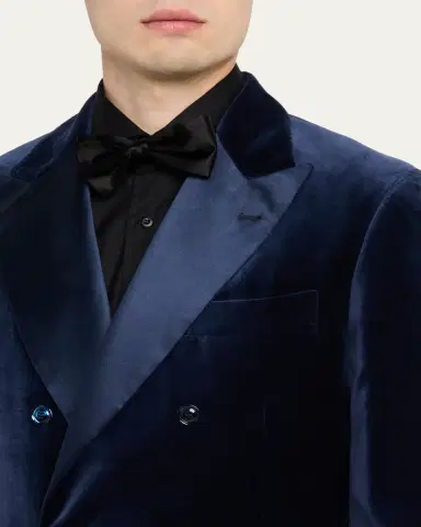 Brunello Cucinelli Men's Velvet Tuxedo Jacket | Thumbnail 5