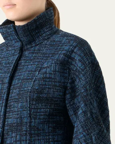 Akris punto Raw Denim Tweed Zip Jacket | Thumbnail 5