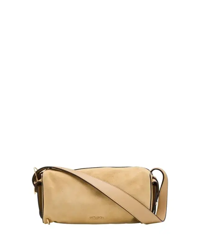 Cult Gaia Natasha Zip Suede & Leather Shoulder Bag