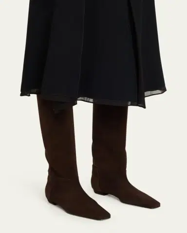 Proenza Schouler Trap Flat Leather Knee-High Boots | Thumbnail 2