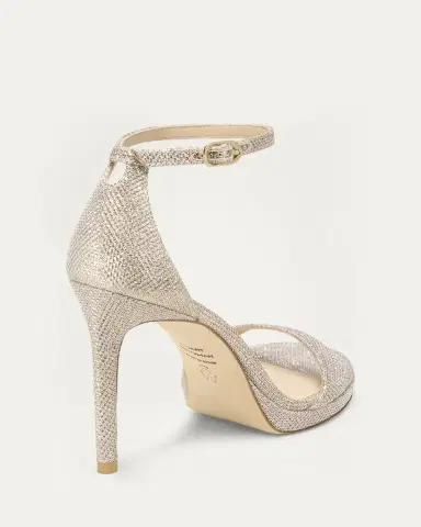 Stuart Weitzman Nudist Metallic Ankle-Strap Platform Sandals | Thumbnail 3 Stuart Weitzman Nudist Metallic Ankle-Strap Platform Sandals | Thumbnail 3