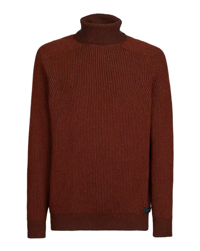 Men's Dinghy Cashmere Rib Reversible Rollneck Sweater