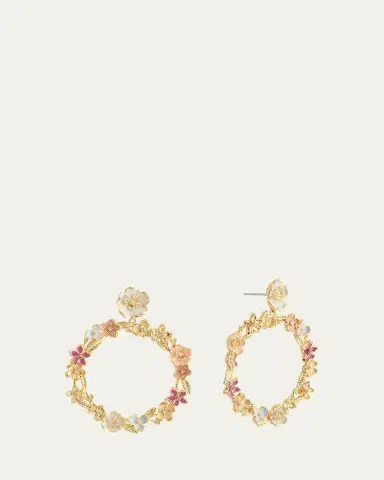Anabel Aram Jewelry Wildflowers Gathered Hoop Earrings | Thumbnail 3