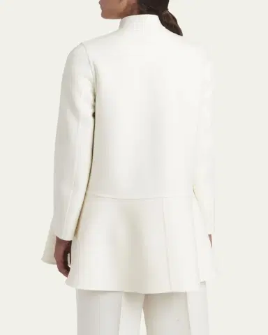 Valentino Garavani Embellished-Button Cashmere Single-Breasted Coat | Thumbnail 3