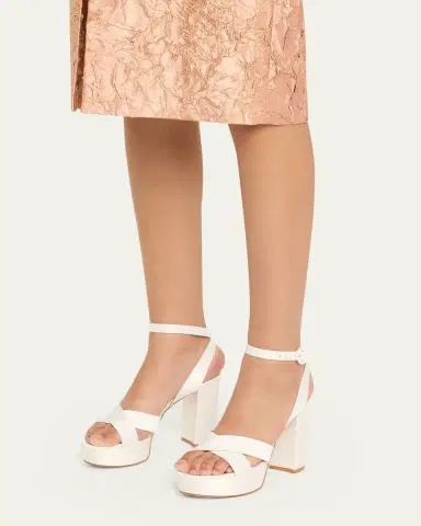 Gianvito Rossi Sabrina Satin Crisscross Ankle-Strap Platform Sandals | Thumbnail 2 Gianvito Rossi Sabrina Satin Crisscross Ankle-Strap Platform Sandals | Thumbnail 2