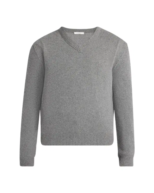 THE ROW Men's Horik Cashmere V-Neck Sweater