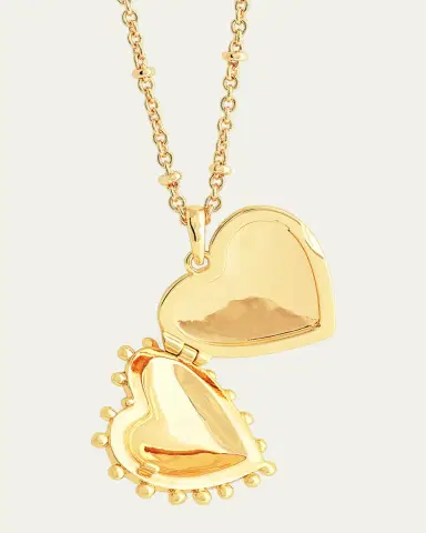 Anabel Aram Jewelry Heart Large Locket Necklace | Thumbnail 4