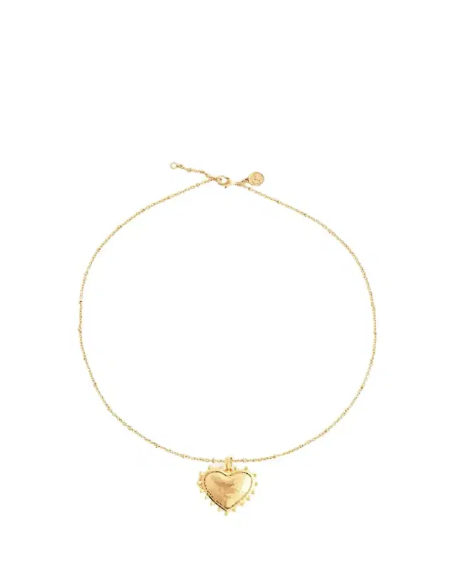 Anabel Aram Jewelry Heart Large Locket Necklace
