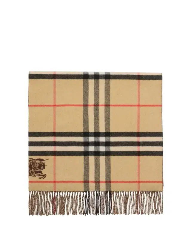 Men's Reversible Cashmere EKD Check Scarf