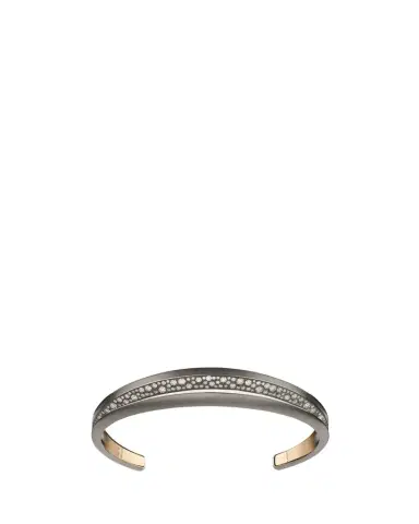GIORGIO B Palmetta Titanium and 18K Rose Gold Diamond Cuff Bracelet | Thumbnail 1 GIORGIO B Palmetta Titanium and 18K Rose Gold Diamond Cuff Bracelet | Thumbnail 1