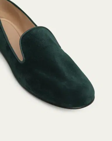 Gianvito Rossi Suede Slip-On Loafers | Thumbnail 2