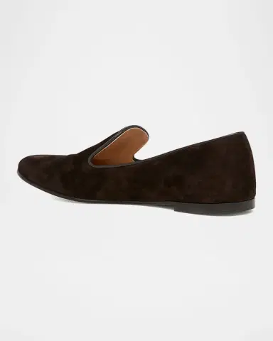 Gianvito Rossi Suede Slip-On Loafers | Thumbnail 11