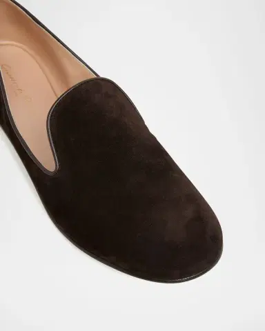 Gianvito Rossi Suede Slip-On Loafers | Thumbnail 12