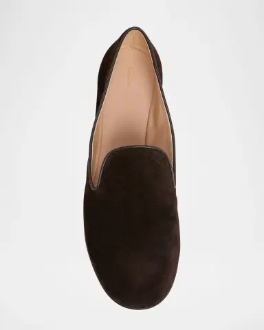 Gianvito Rossi Suede Slip-On Loafers | Thumbnail 13