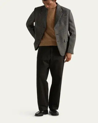 Prada Men's Cotton Gabardine Flat-Front Pants | Thumbnail 2