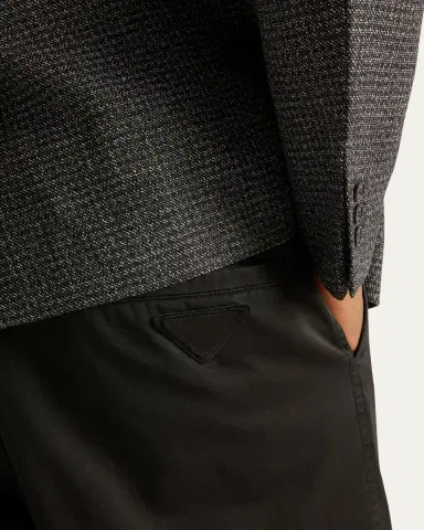 Prada Men's Cotton Gabardine Flat-Front Pants | Thumbnail 5