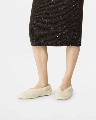 Bottega Veneta Rosa Merino Shearling Ballerina Flats | Thumbnail 4