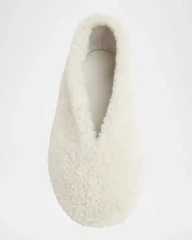 Bottega Veneta Rosa Merino Shearling Ballerina Flats | Thumbnail 7
