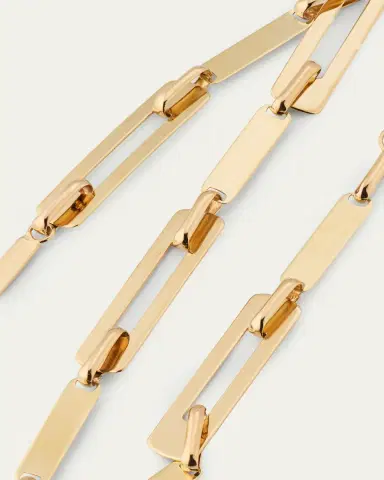 Lana Mega Interlocking 14K Gold Bracelet | Thumbnail 3