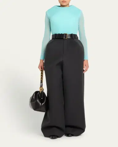 Marc Jacobs Runway Padded Long-Sleeve Mohair Sweater | Thumbnail 2 Marc Jacobs Runway Padded Long-Sleeve Mohair Sweater | Thumbnail 2