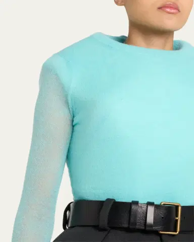 Marc Jacobs Runway Padded Long-Sleeve Mohair Sweater | Thumbnail 5 Marc Jacobs Runway Padded Long-Sleeve Mohair Sweater | Thumbnail 5