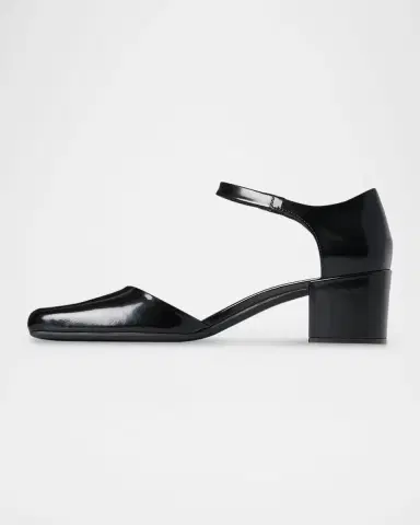 The Row Penelope Leather Ankle-Strap Pumps | Thumbnail 5