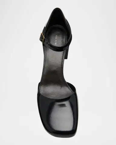 The Row Penelope Leather Ankle-Strap Pumps | Thumbnail 6