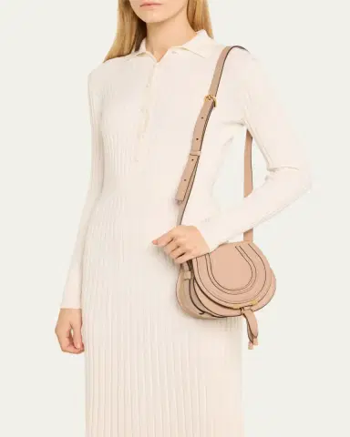 Chloé Marcie Small Crossbody Bag in Shiny Calfskin | Thumbnail 2