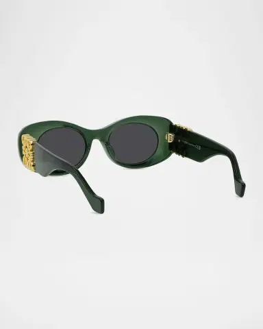 Loewe Anagram 49mm Oval Sunglasses | Thumbnail 4 Loewe Anagram 49mm Oval Sunglasses | Thumbnail 4