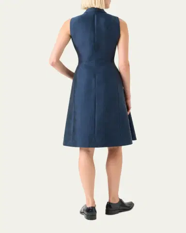 Akris Sleeveless Silk Shantung Trench Dress | Thumbnail 3 Akris Sleeveless Silk Shantung Trench Dress | Thumbnail 3