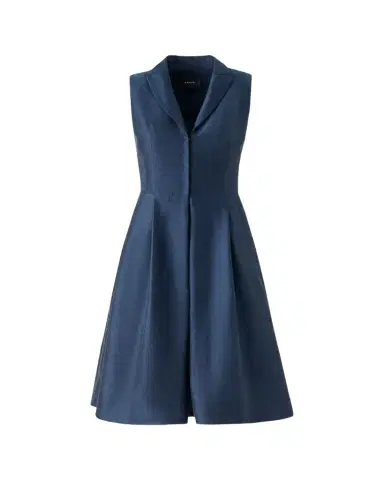 Akris Sleeveless Silk Shantung Trench Dress | Thumbnail 1 Akris Sleeveless Silk Shantung Trench Dress | Thumbnail 1