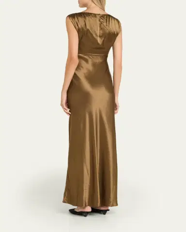 ANNA QUAN Ophelia Satin Column Dress | Thumbnail 3 ANNA QUAN Ophelia Satin Column Dress | Thumbnail 3