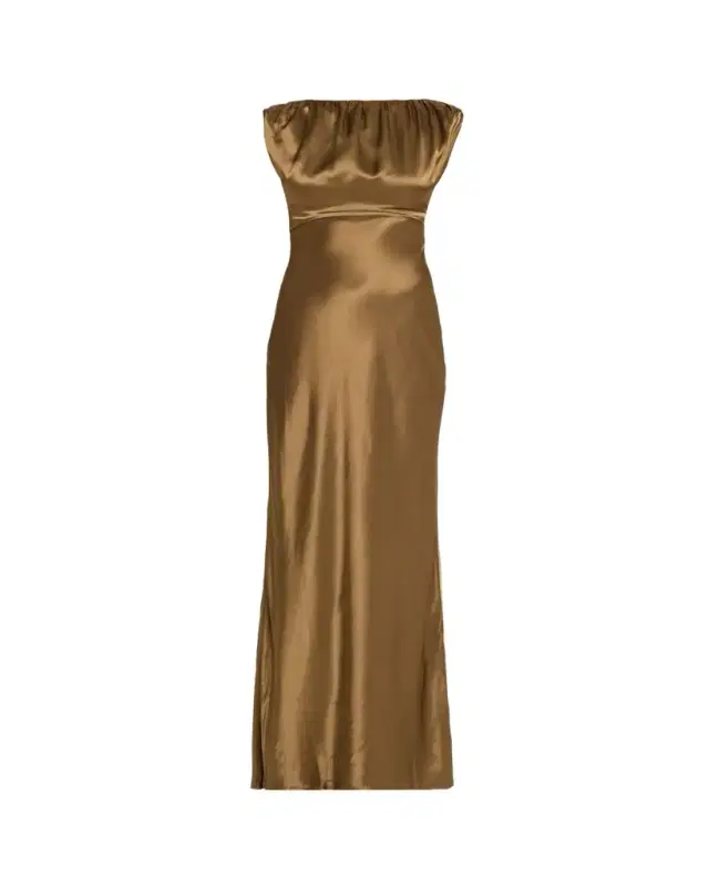 Anna Quan Ophelia Satin Column Dress
