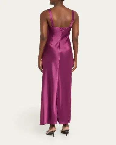 ANNA QUAN Etta Satin Column Dress | Thumbnail 3 ANNA QUAN Etta Satin Column Dress | Thumbnail 3