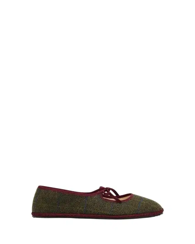 Vibi Venezia Brigitte Wool-Blend Tweed Mary Jane Flats