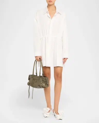 Balenciaga Le City East-West Shoulder Bag in Leather | Thumbnail 14 Balenciaga Le City East-West Shoulder Bag in Leather | Thumbnail 14