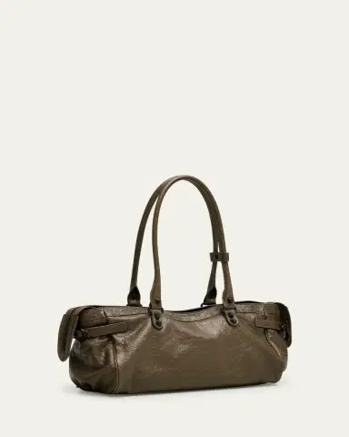Balenciaga Le City East-West Shoulder Bag in Leather | Thumbnail 3 Balenciaga Le City East-West Shoulder Bag in Leather | Thumbnail 3
