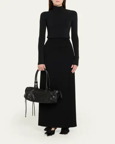 Balenciaga Le City East-West Shoulder Bag in Leather | Thumbnail 10 Balenciaga Le City East-West Shoulder Bag in Leather | Thumbnail 10