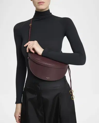 Alaïa East-West Curved Goatskin Leather Shoulder Bag | Thumbnail 10 Alaïa East-West Curved Goatskin Leather Shoulder Bag | Thumbnail 10
