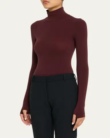 Commando Matte Long-Sleeve Turtleneck Bodysuit | Thumbnail 7