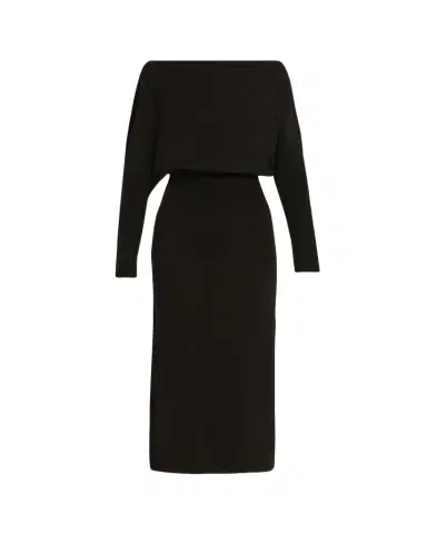 Simkhai Janese Off-Shoulder Wool Midi Dress | Thumbnail 1 Simkhai Janese Off-Shoulder Wool Midi Dress | Thumbnail 1