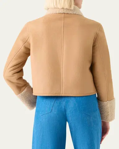 Akris Reversible Cady And Sheep Shearling Jacket | Thumbnail 3 Akris Reversible Cady And Sheep Shearling Jacket | Thumbnail 3