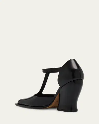 Loewe Onda Leather T-Bar Pumps | Thumbnail 4 Loewe Onda Leather T-Bar Pumps | Thumbnail 4